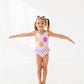 Smilies + Check: Ruffle Skirt ONE-PIECE