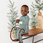 Green Stripes | ZIP ROMPER