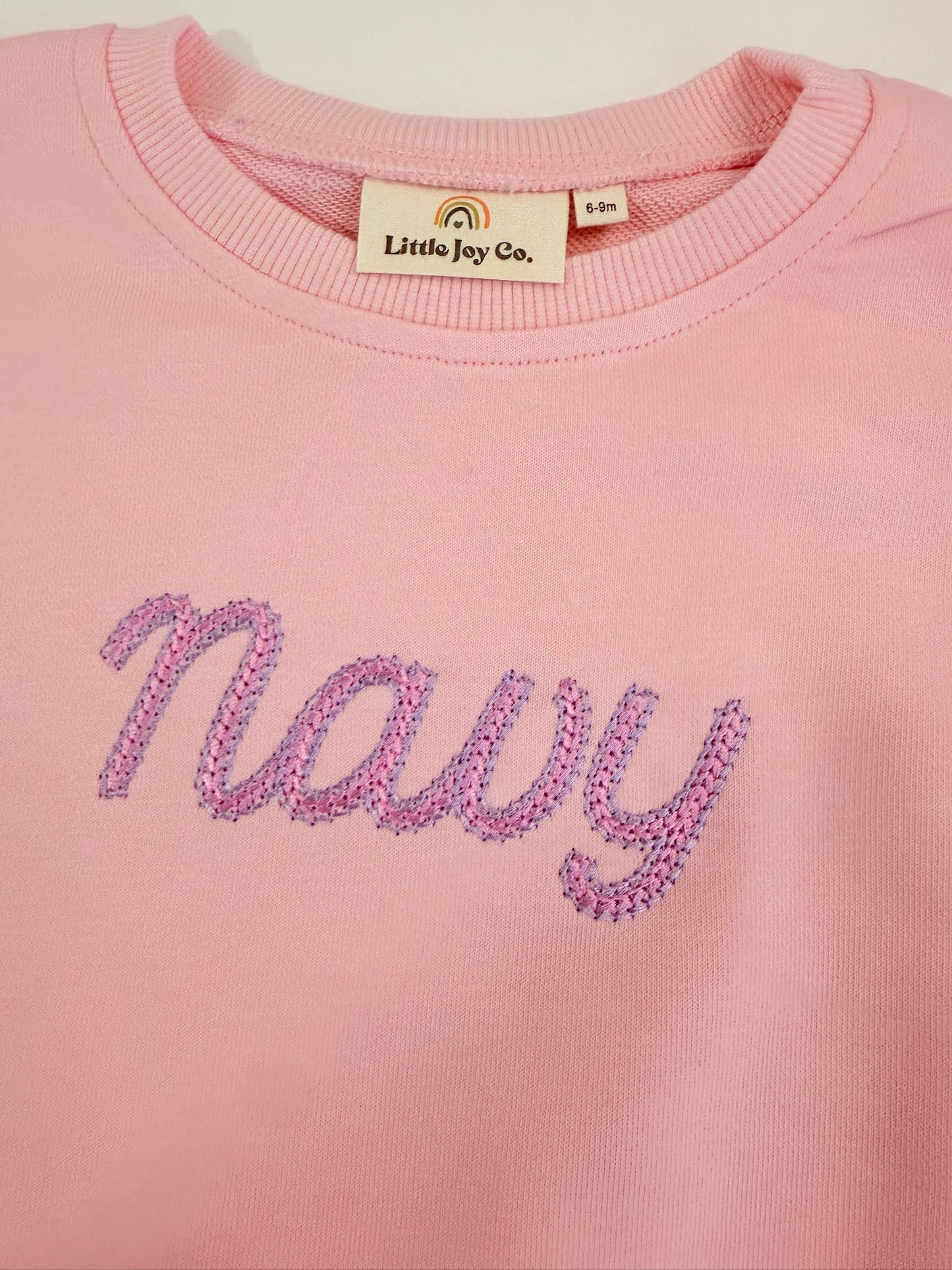 Custom Embroidered Colorblock Sweatshirt Romper