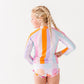 Summer Stripes: RASHGUARD ZIP-UP *SHIRT ONLY!*