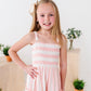 Pink Coastal | Stripe Romper