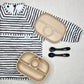 The Grayson Long Sleeve Bib - Brush Stripes