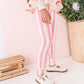 Pink Candy Cane Stripe | SLIM LEGGINGS