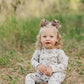Floral Long Sleeve Button Romper