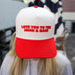 Love you to the Moon - Red Vintage Trucker Hat