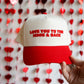 Love you to the Moon - Red Vintage Trucker Hat