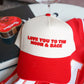 Love you to the Moon - Red Vintage Trucker Hat