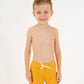 Boy's Euro Short | Yellow Ribbed