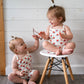 Red White & Blue Tulip Ribbed Bamboo 2pc Tank Set