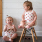 Red White & Blue Tulip Ribbed Bamboo 2pc Tank Set