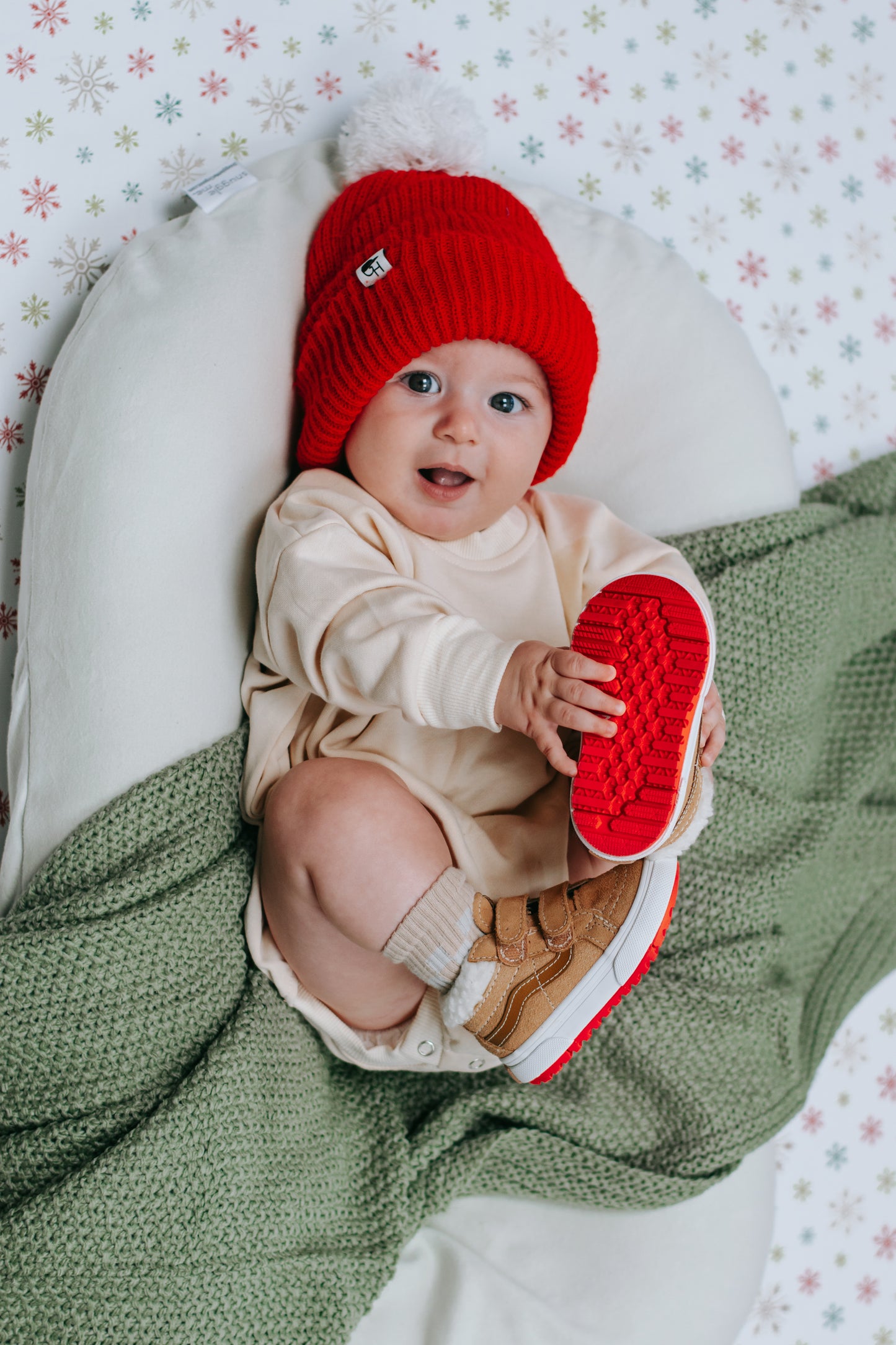 Custom Embroidered Christmas Sweatshirt Romper