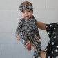 Bamboo Zip Pajamas | Black Gingham