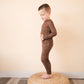 Two-Piece Pajama Set -  Brown Lightning