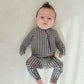 Bamboo Zip Pajamas | Green Gingham