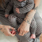 Bamboo Zip Pajamas | Green Gingham
