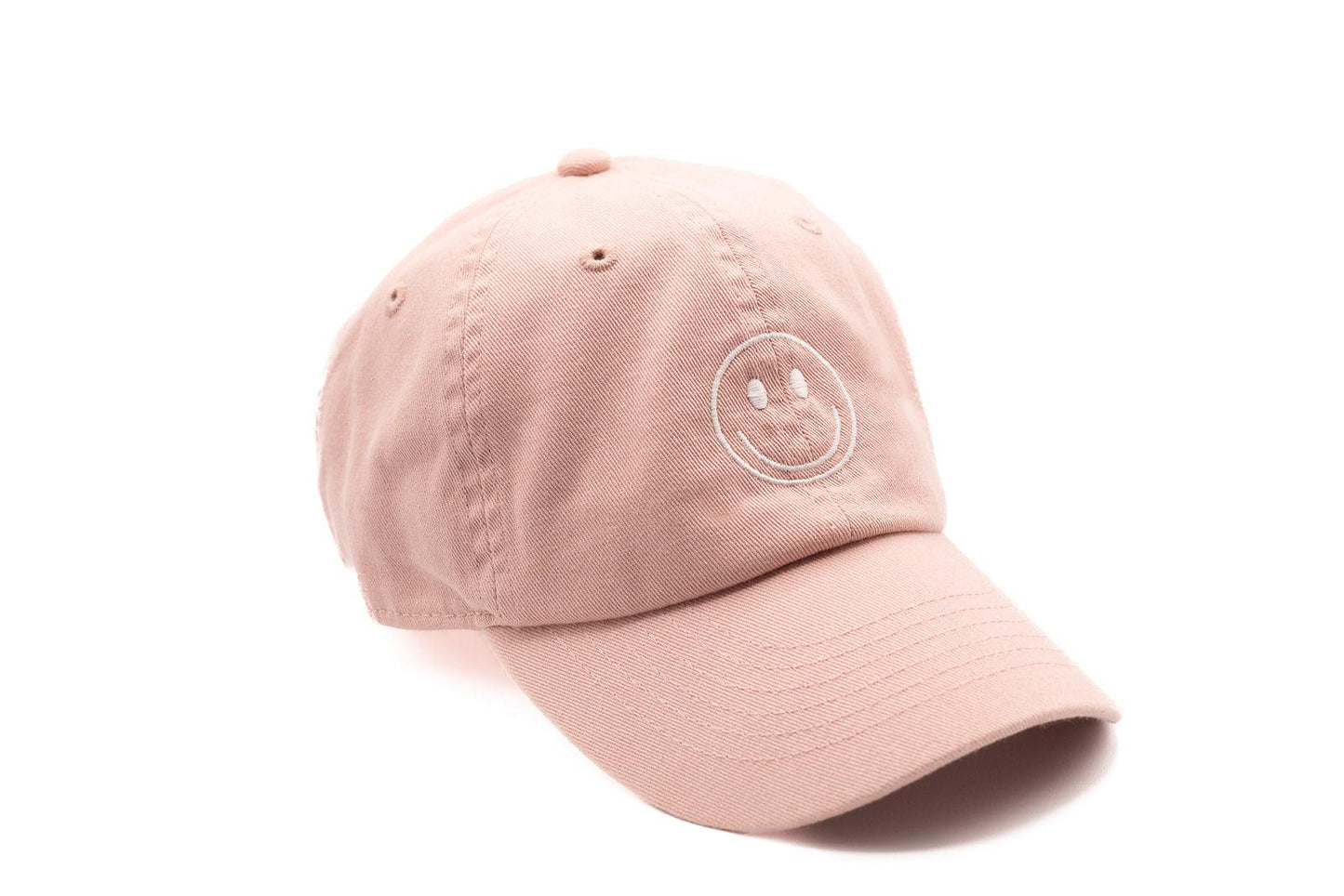 Dusty Rose Smiley Face Hat