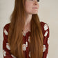 Women's Long Sleeve Bamboo Pajama | Vintage Santa