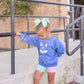Pastel Gingham Jack O'Lantern Crewneck Sweatshirt or Romper