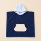 Strandponcho mit individueller Stickerei und Waffelmuster