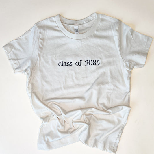 Custom Class of Embroidered Child Tee