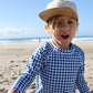 Child Rash Guard | Blue Gingham