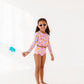 Leopard: 1/4th Zip Rashguard TWO-PIECE