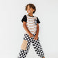 Checkered Black+White Cargo Joggers