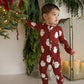 Bamboo Zip Pajamas | Vintage Santa