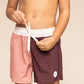 Boy's Boardshort | Warm Brown/Tan Color Block