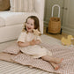 Organic Portable Bedding Set- Brown Gingham