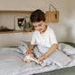 Organic Portable Bedding Set- Modern Stripe