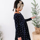 Black Dottie | Velvet Bow Back Dress