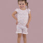 EXCLUSIVE DUCKS AND DAISIES DREAM RUFFLE SHORT SET