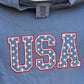 Unisex Adult USA Stars on Comfort Colors Tee