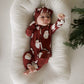 Bamboo Zip Pajamas | Vintage Santa