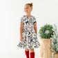 Cream Preppy Bow | Collard Twirl Dress