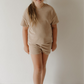 Child Terry Short Set | Tan