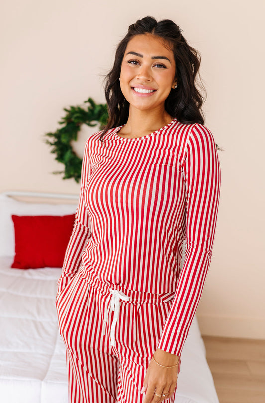 Red Stripes | Women’s PJ TOP