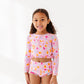 Leopard: 1/4th Zip Rashguard TWO-PIECE