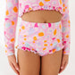 Leopard: 1/4th Zip Rashguard TWO-PIECE
