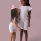 EXCLUSIVE DUCKS AND DAISIES DREAM RUFFLE SHORT SET