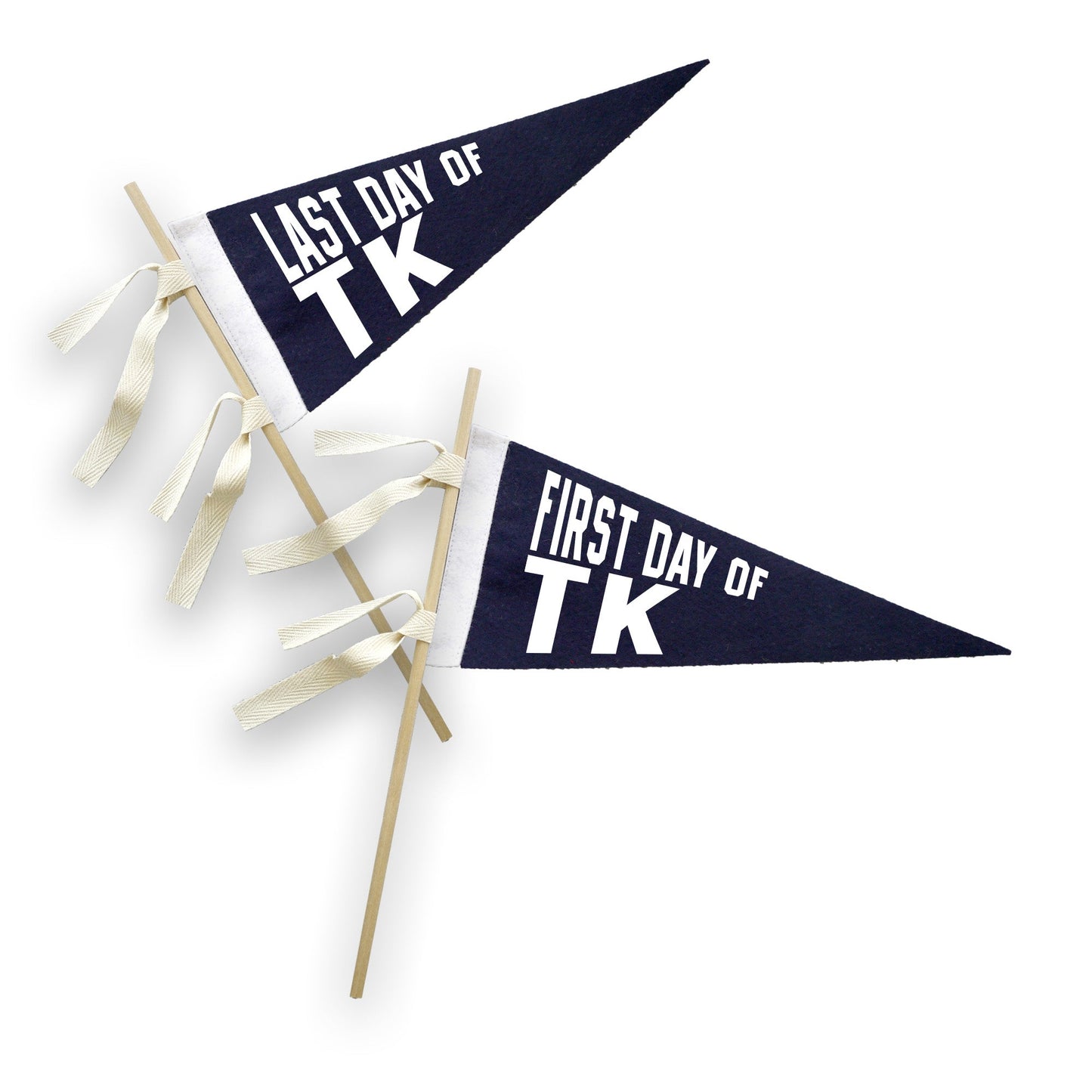 First Day Last Day School Grade Pennant - NAVY