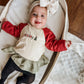 Custom Embroidered Christmas Colorblock Peplum