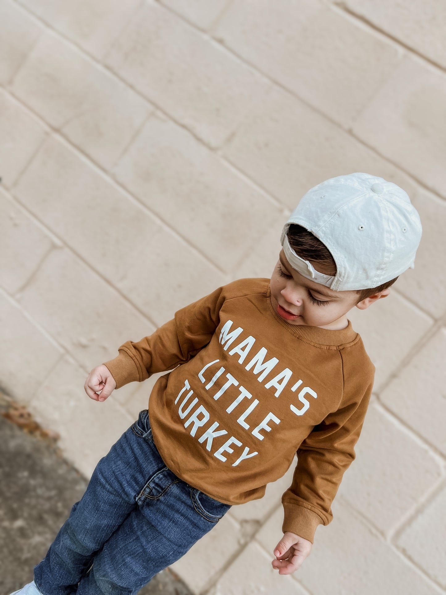 Mama's Little Turkey Organic Cotton Crewneck Sweatshirt