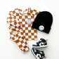 Checkered Smiley Lounge Set | Copper