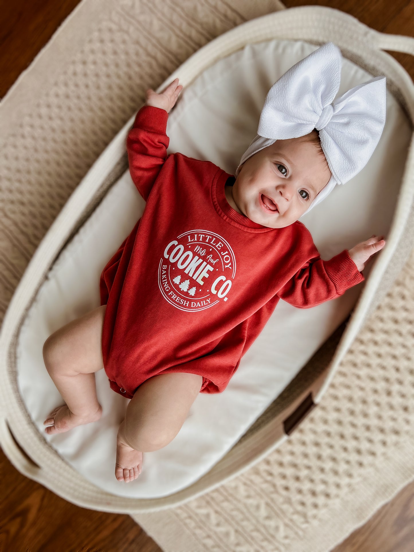 Little Joy Cookie Co. Weihnachts-Sweatshirt-Strampler