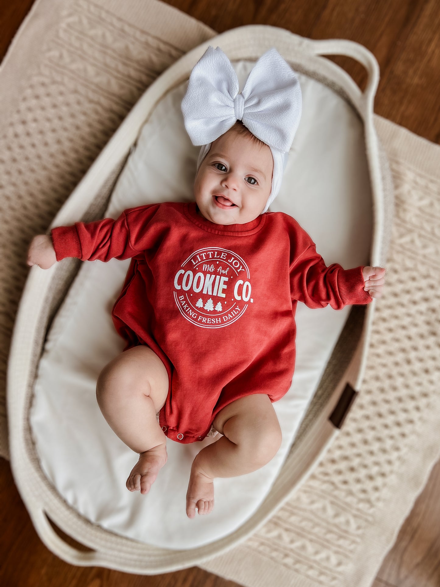 Little Joy Cookie Co. Weihnachts-Sweatshirt-Strampler