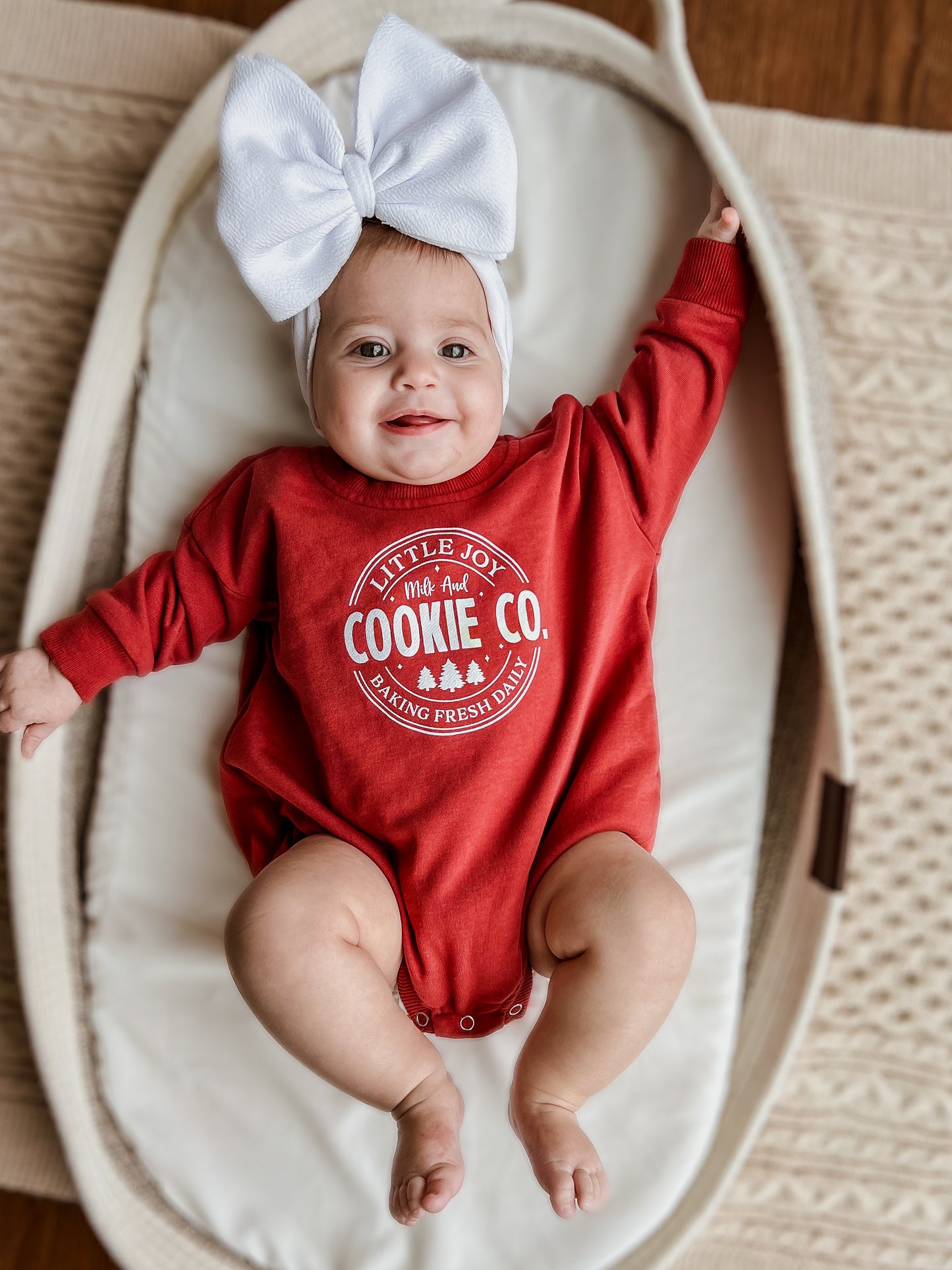Little Joy Cookie Co. Weihnachts-Sweatshirt-Strampler