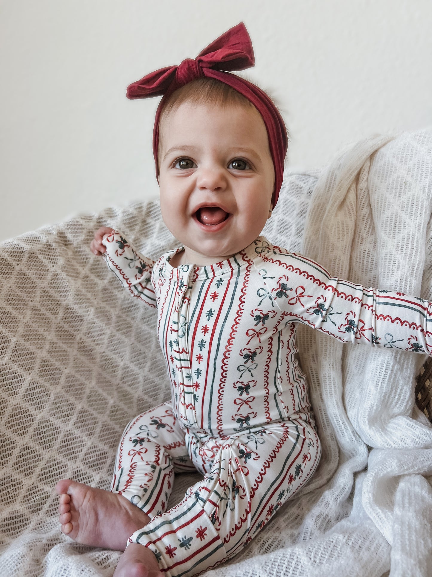 Candy Cane Lane Zippy Romper