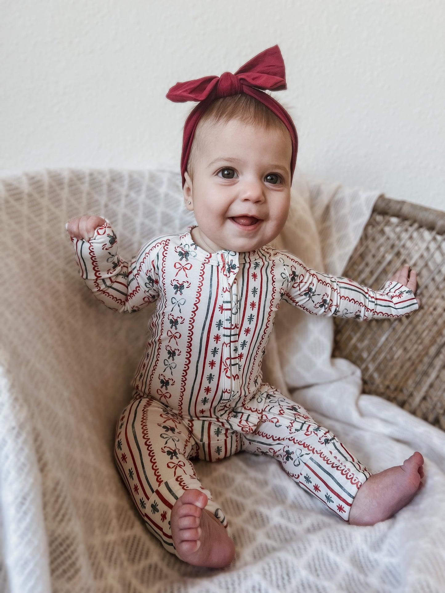 Candy Cane Lane Zippy Romper